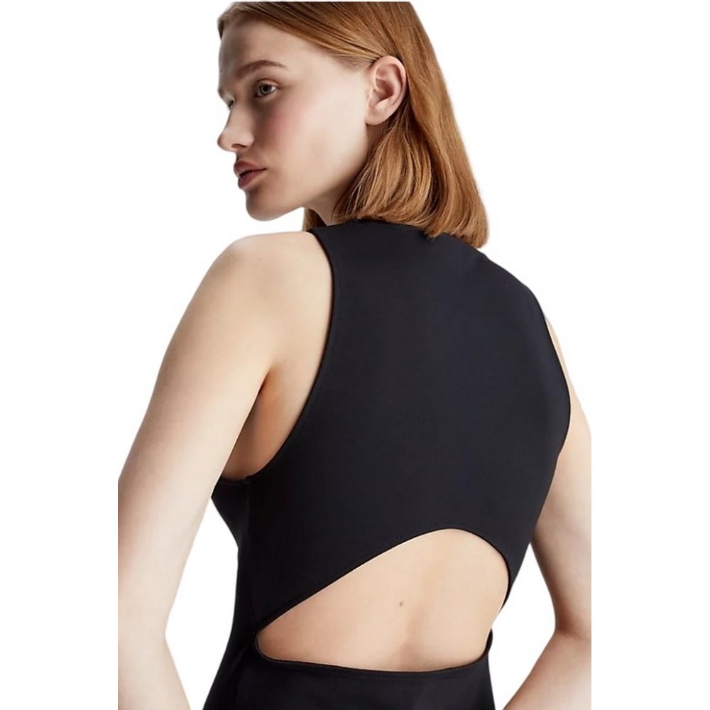 CALVIN KLEIN JEANS RACERBACK MILANO DRESS ΦΟΡΕΜΑ ΓΥΝΑΙΚΕΙΟ BLACK