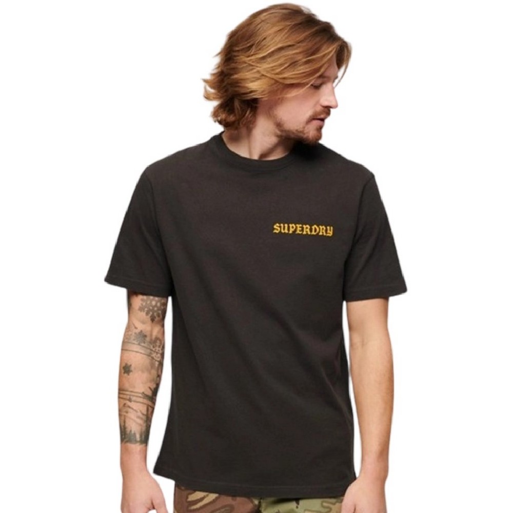 SUPERDRY TATTOO GRAPHIC LOOSE T-SHIRT ΜΠΛΟΥΖΑ ΑΝΔΡΙΚΗ GREY
