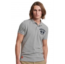 SUPERDRY D1 OVIN VINTAGE SUPERSTATE POLO ΜΠΛΟΥΖΑ ΑΝΔΡΙΚΗ GREY