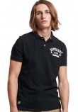 SUPERDRY D1 OVIN VINTAGE SUPERSTATE POLO ΜΠΛΟΥΖΑ ΑΝΔΡΙΚΗ BLACK