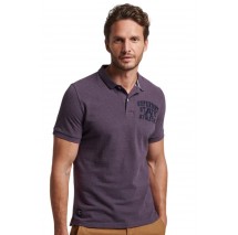 SUPERDRY D1 OVIN VINTAGE SUPERSTATE POLO ΜΠΛΟΥΖΑ ΑΝΔΡΙΚΗ PURPLE