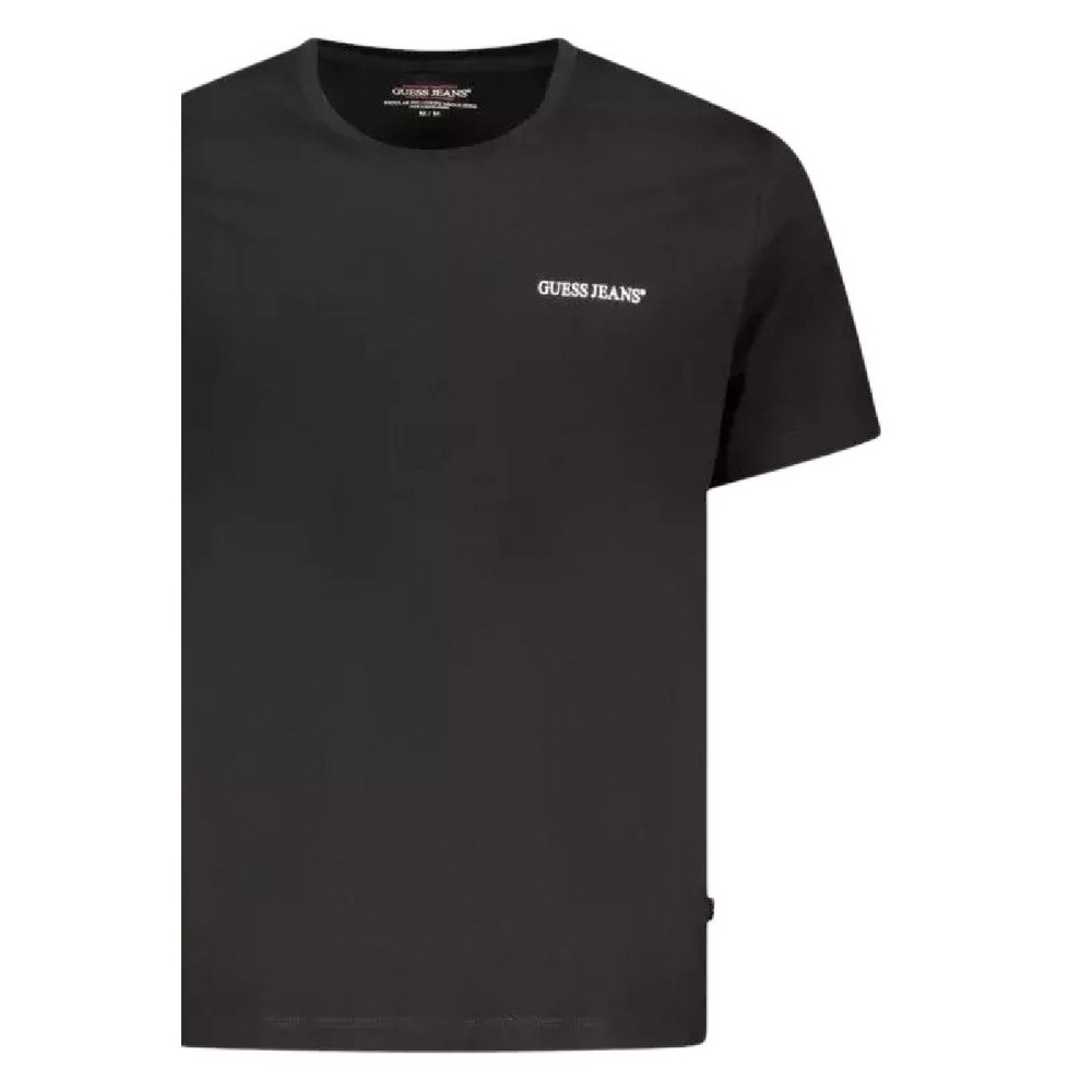 GUESS JEANS CN REG UNISEX LOGO PRINT T-SHIRT UNISEX ΜΠΛΟΥΖΑ BLACK