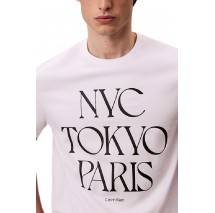 CALVIN KLEIN JEANS 20S TC FLAGSHIP CITY GRAPHIC T-SHIRT ΜΠΛΟΥΖΑ ΑΝΔΡΙΚΗ WHITE