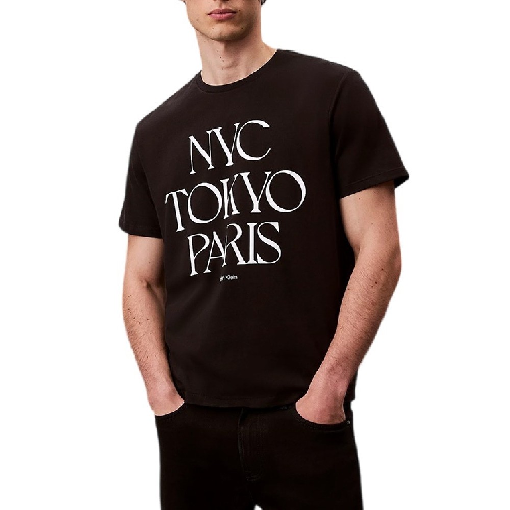 CALVIN KLEIN JEANS 20S TC FLAGSHIP CITY GRAPHIC T-SHIRT ΜΠΛΟΥΖΑ ΑΝΔΡΙΚΗ BLACK