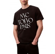CALVIN KLEIN JEANS 20S TC FLAGSHIP CITY GRAPHIC T-SHIRT ΜΠΛΟΥΖΑ ΑΝΔΡΙΚΗ BLACK