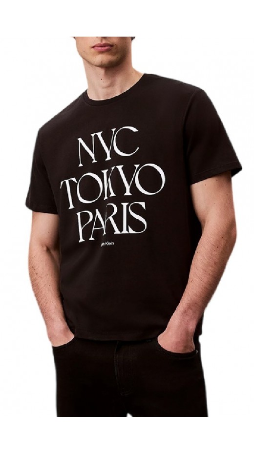 CALVIN KLEIN JEANS 20S TC FLAGSHIP CITY GRAPHIC T-SHIRT ΜΠΛΟΥΖΑ ΑΝΔΡΙΚΗ BLACK