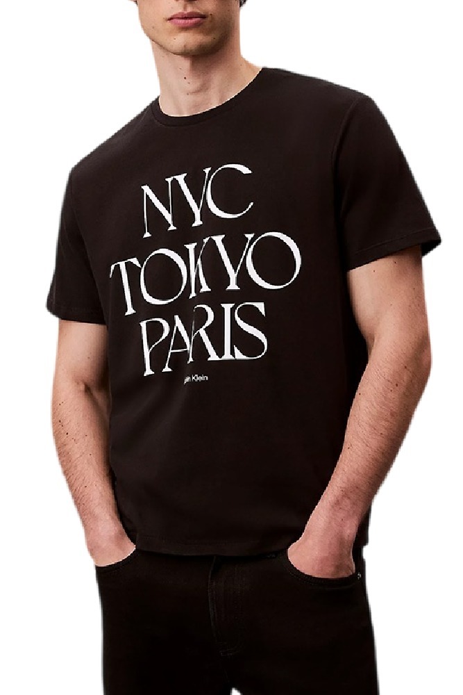CALVIN KLEIN JEANS 20S TC FLAGSHIP CITY GRAPHIC T-SHIRT ΜΠΛΟΥΖΑ ΑΝΔΡΙΚΗ BLACK