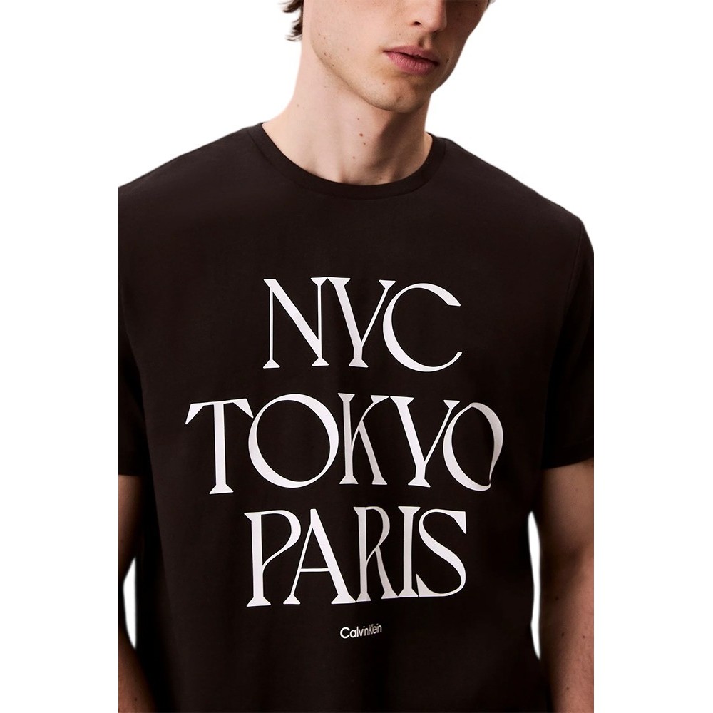 CALVIN KLEIN JEANS 20S TC FLAGSHIP CITY GRAPHIC T-SHIRT ΜΠΛΟΥΖΑ ΑΝΔΡΙΚΗ BLACK