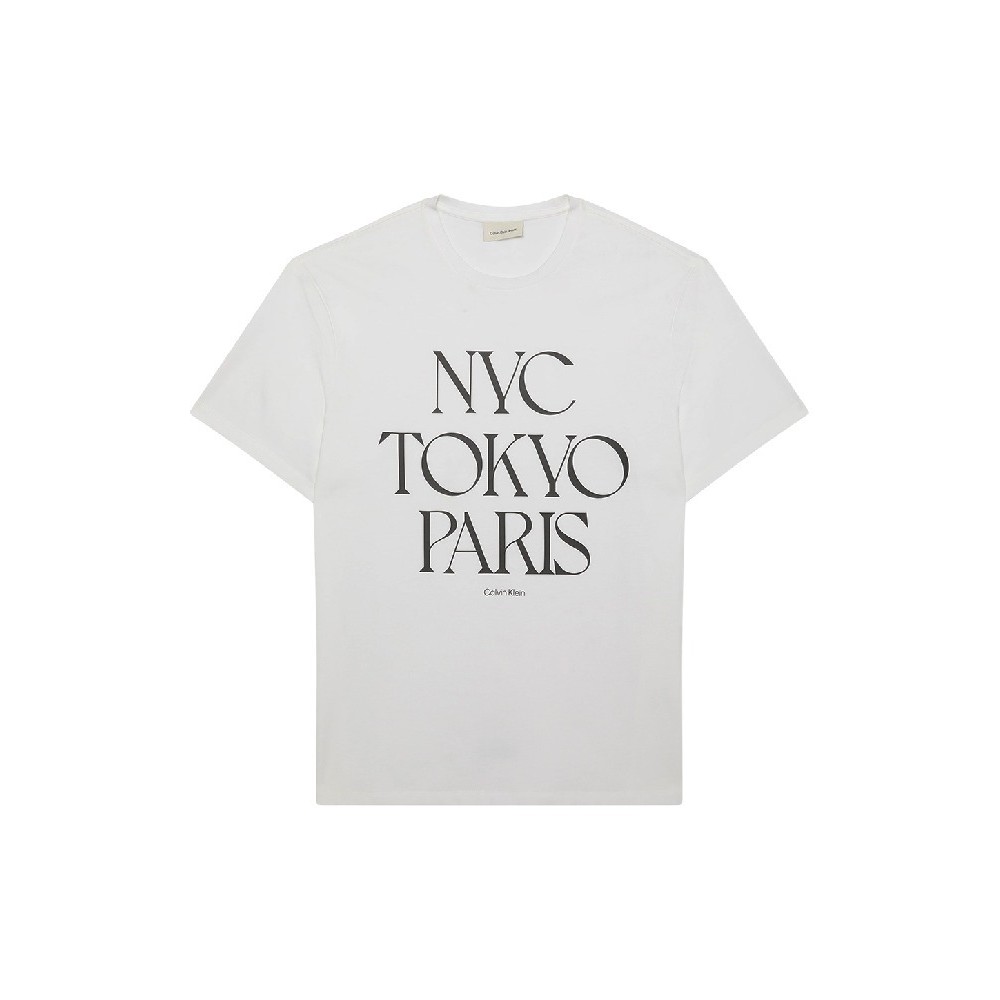 CALVIN KLEIN JEANS 20S TC FLAGSHIP CITY GRAPHIC T-SHIRT ΜΠΛΟΥΖΑ ΑΝΔΡΙΚΗ WHITE