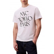 CALVIN KLEIN JEANS 20S TC FLAGSHIP CITY GRAPHIC T-SHIRT ΜΠΛΟΥΖΑ ΑΝΔΡΙΚΗ WHITE