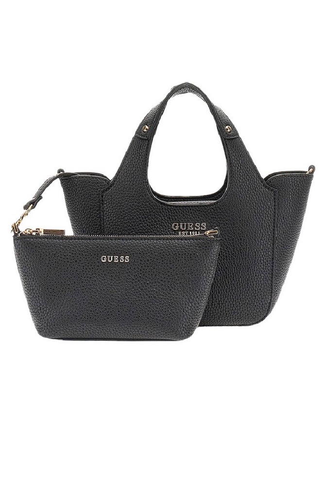 GUESS CALISTA 2 IN 1 MINI TOTE ΤΣΑΝΤΑ ΓΥΝΑΙΚΕΙΑ BLACK