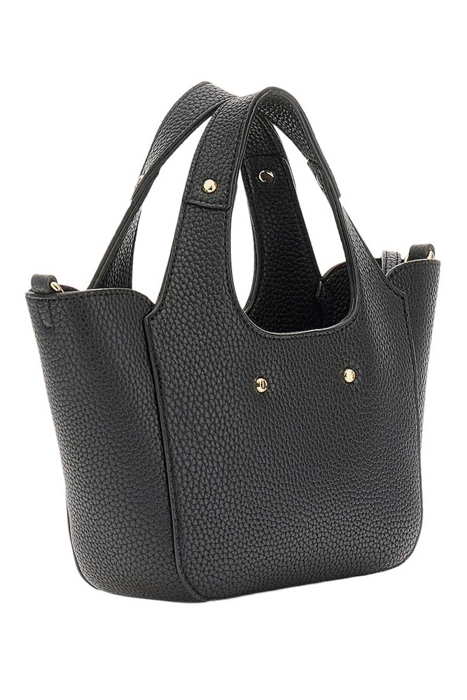 GUESS CALISTA 2 IN 1 MINI TOTE ΤΣΑΝΤΑ ΓΥΝΑΙΚΕΙΑ BLACK