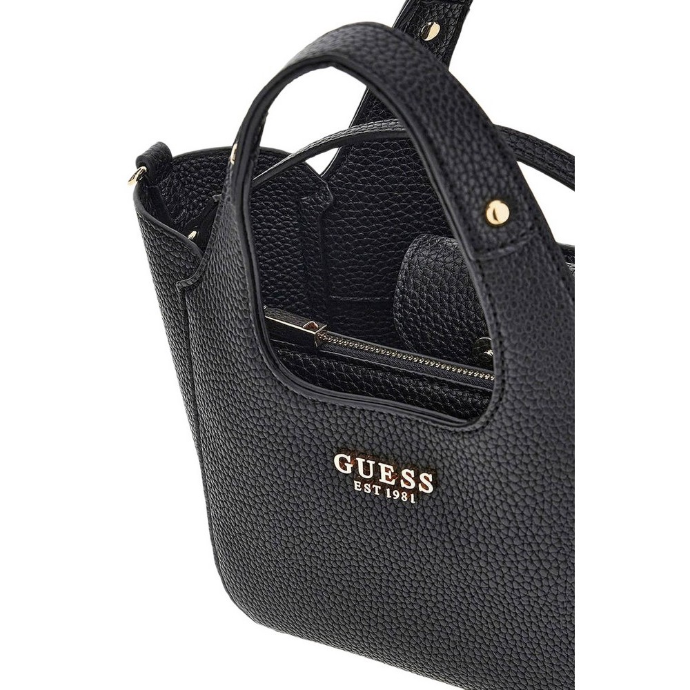 GUESS CALISTA 2 IN 1 MINI TOTE ΤΣΑΝΤΑ ΓΥΝΑΙΚΕΙΑ BLACK