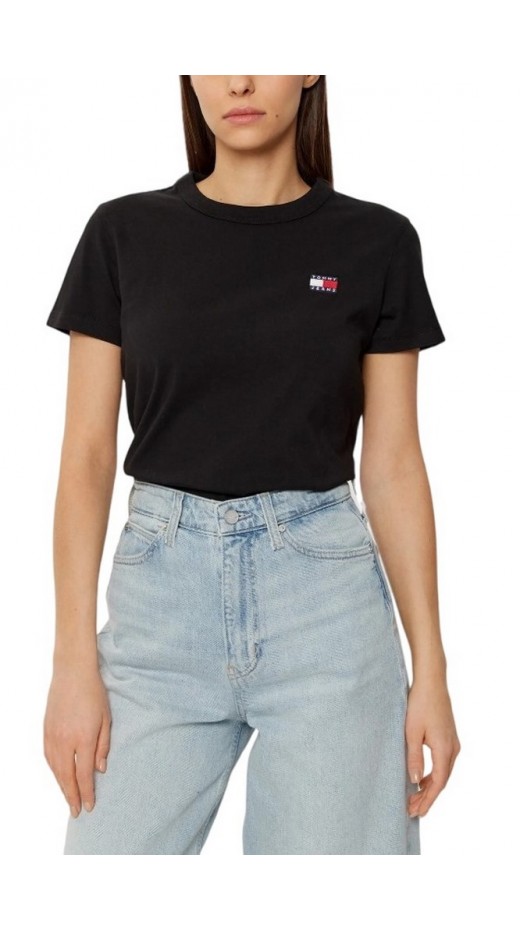 TOMMY JEANS REG BADGE TEE T-SHIRT ΜΠΛΟΥΖΑ ΓΥΝΑΙΚΕΙΑ BLACK