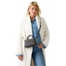 GUESS SILIA MINI SATCHEL ΤΣΑΝΤΑ ΓΥΝΑΙΚΕΙΑ BROWN