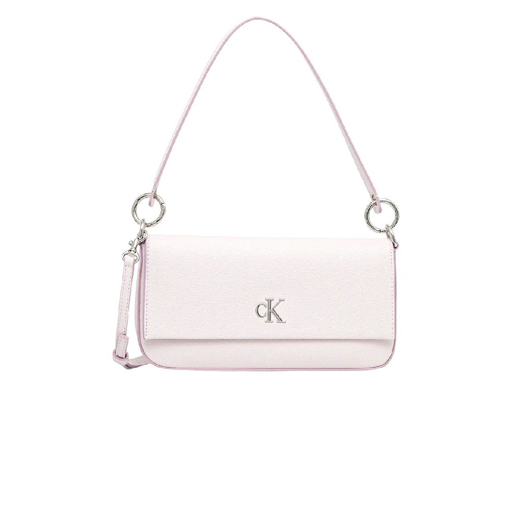 CALVIN KLEIN MINIMAL MONOGRAM SHOULDER POUC ΤΣΑΝΤΑ ΓΥΝΑΙΚΕΙΑ PINK