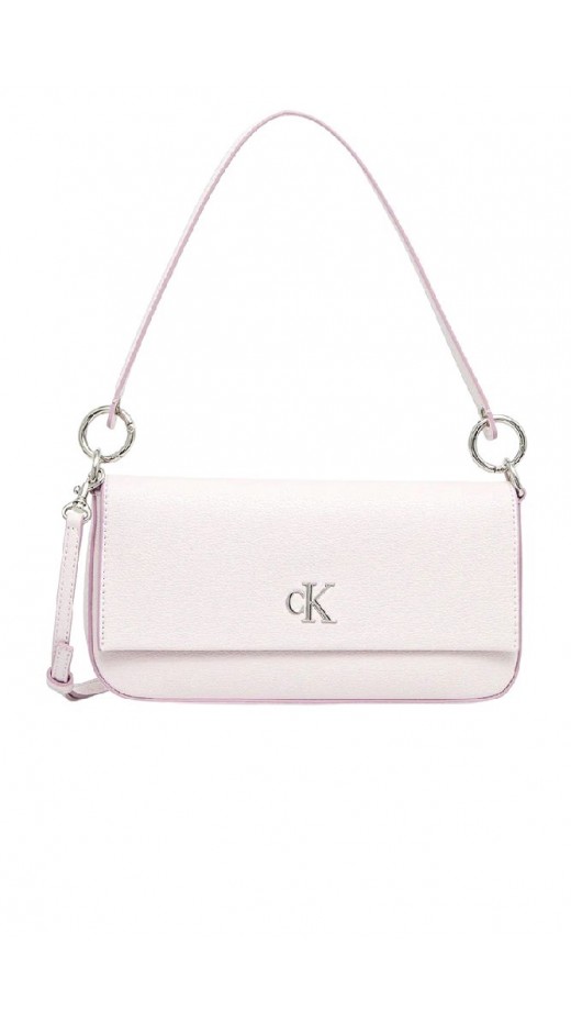 CALVIN KLEIN MINIMAL MONOGRAM SHOULDER POUC ΤΣΑΝΤΑ ΓΥΝΑΙΚΕΙΑ PINK