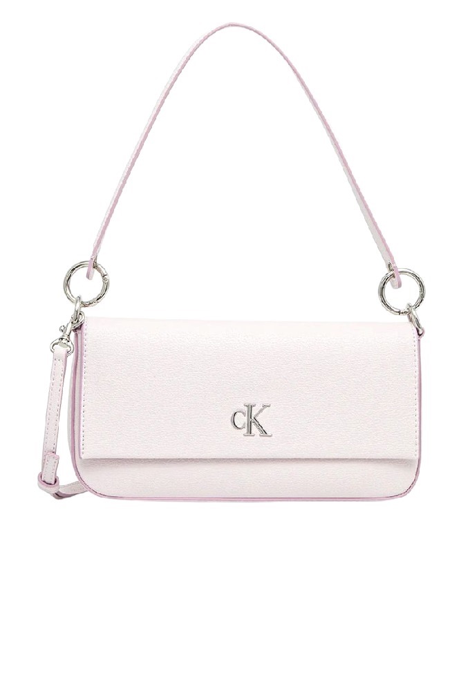 CALVIN KLEIN MINIMAL MONOGRAM SHOULDER POUC ΤΣΑΝΤΑ ΓΥΝΑΙΚΕΙΑ PINK