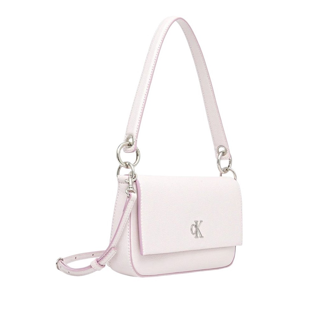 CALVIN KLEIN MINIMAL MONOGRAM SHOULDER POUC ΤΣΑΝΤΑ ΓΥΝΑΙΚΕΙΑ PINK