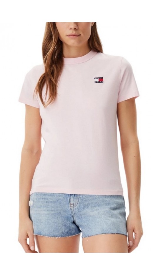TOMMY JEANS REG BADGE TEE T-SHIRT ΜΠΛΟΥΖΑ ΓΥΝΑΙΚΕΙΑ PINK