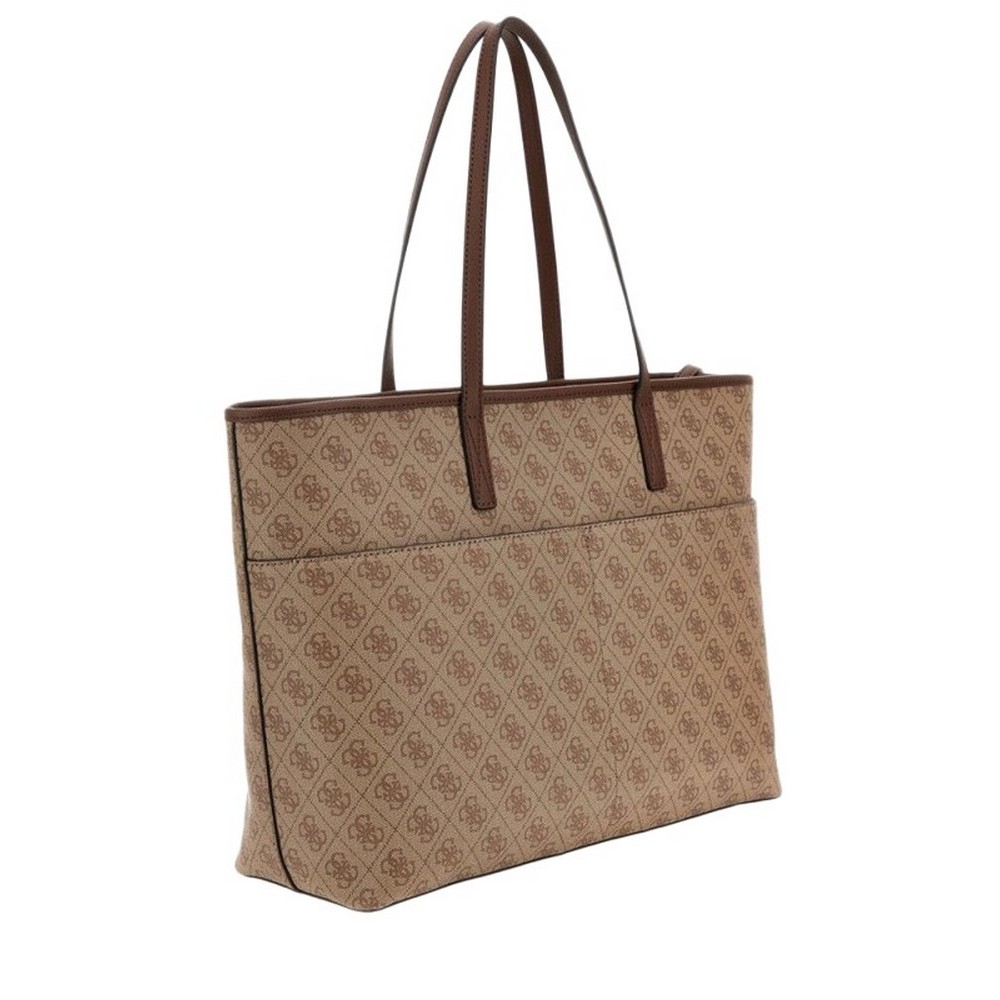 GUESS POWER PLAY LARGE TECH TOTE ΤΣΑΝΤΑ ΓΥΝΑΙΚΕΙΑ LATTE