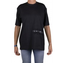 CALVIN KLEIN JEANS DISRUPTED LACQUER LOGO TEE T-SHIRT ΑΝΔΡΙΚΟ BLACK