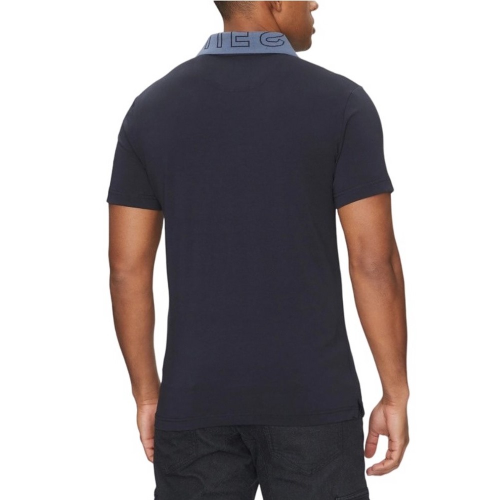 GUESS NOLAN SS POLO T-SHIRT ΜΠΛΟΥΖΑ ΑΝΔΡΙΚΗ NAVY