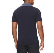 GUESS NOLAN SS POLO T-SHIRT ΜΠΛΟΥΖΑ ΑΝΔΡΙΚΗ NAVY