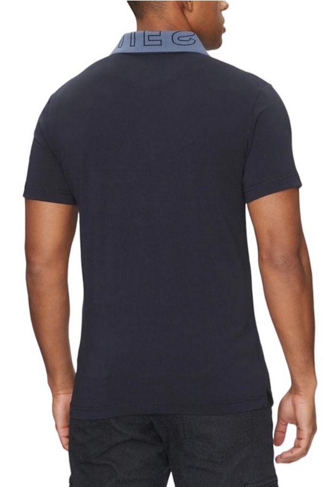 GUESS NOLAN SS POLO T-SHIRT ΜΠΛΟΥΖΑ ΑΝΔΡΙΚΗ NAVY