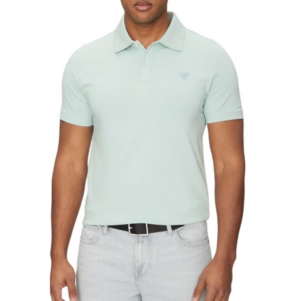 GUESS NOLAN SS POLO T-SHIRT ΜΠΛΟΥΖΑ ΑΝΔΡΙΚΗ GREEN