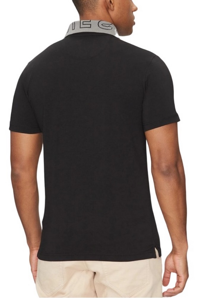GUESS NOLAN SS POLO T-SHIRT ΜΠΛΟΥΖΑ ΑΝΔΡΙΚΗ BLACK