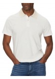 GUESS NOLAN SS POLO T-SHIRT ΜΠΛΟΥΖΑ ΑΝΔΡΙΚΗ WHITE