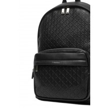 CALVIN KLEIN EMBLEM EMBOSS ROUND BACKPACK ΤΣΑΝΤΑ ΑΝΔΡΙΚΗ BLACK