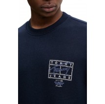 TOMMY JEANS REG ENTRY DNA PLAY CREW EXT ΦΟΥΤΕΡ ΑΝΔΡΙΚΟ DARK NAVY