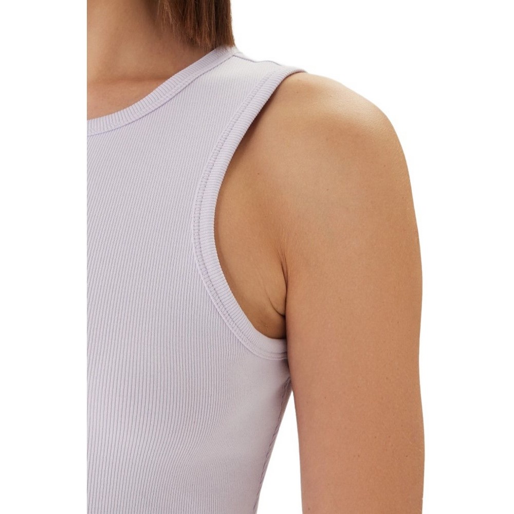 CALVIN KLEIN JEANS SL MONOLOGO BABY RIB TANK MIDI ΦΟΡΕΜΑ ΓΥΝΑΙΚΕΙΟ PURPLE