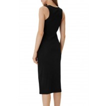 CALVIN KLEIN JEANS SL MONOLOGO BABY RIB TANK MIDI ΦΟΡΕΜΑ ΓΥΝΑΙΚΕΙΟ BLACK