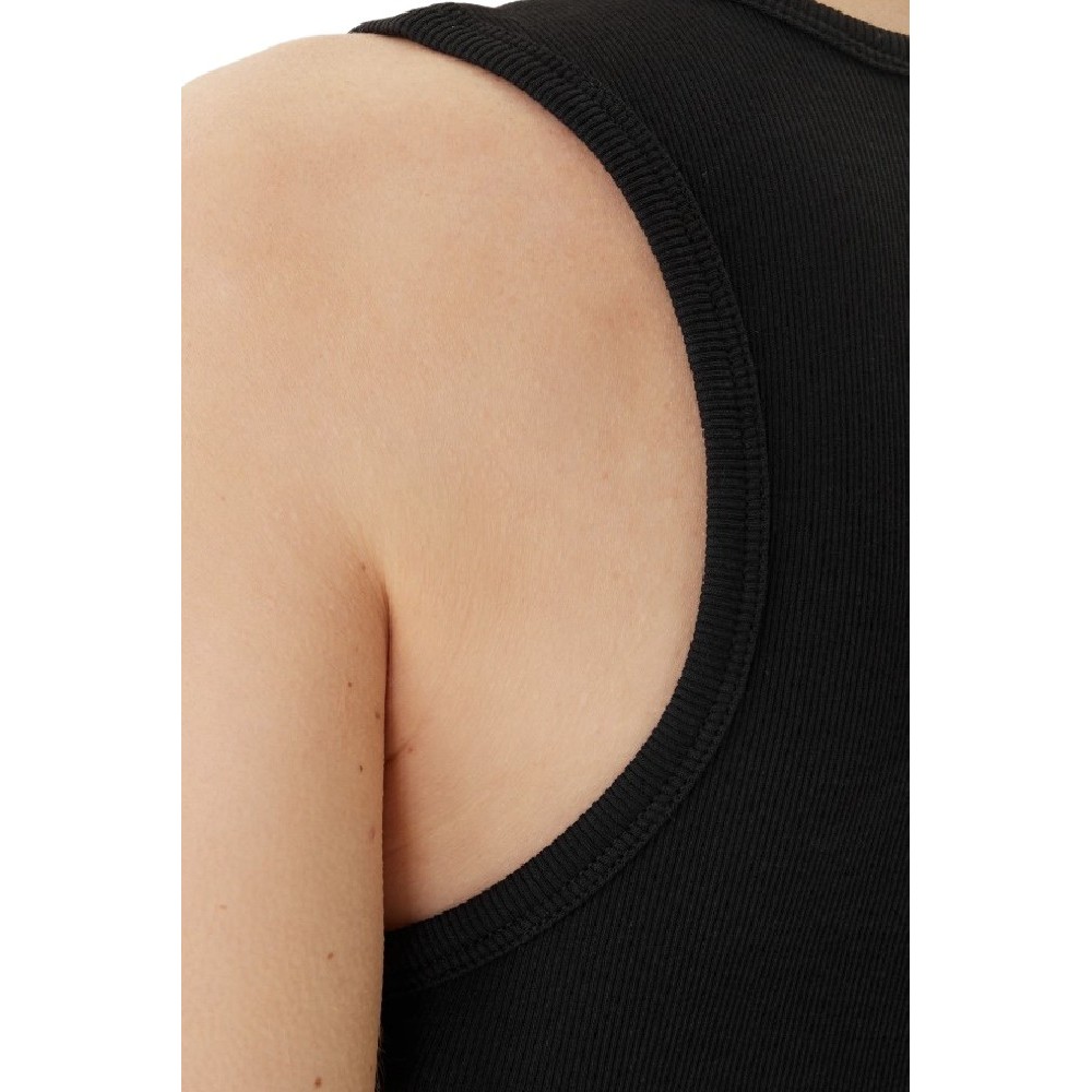 CALVIN KLEIN JEANS SL MONOLOGO BABY RIB TANK MIDI ΦΟΡΕΜΑ ΓΥΝΑΙΚΕΙΟ BLACK