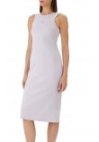 CALVIN KLEIN JEANS SL MONOLOGO BABY RIB TANK MIDI ΦΟΡΕΜΑ ΓΥΝΑΙΚΕΙΟ PURPLE