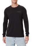 TOMMY JEANS SLIM CHEST LINEAR LS TEE EXT ΜΠΛΟΥΖΑ ΑΝΔΡΙΚΗ BLACK