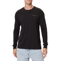 TOMMY JEANS SLIM CHEST LINEAR LS TEE EXT ΜΠΛΟΥΖΑ ΑΝΔΡΙΚΗ BLACK