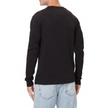 TOMMY JEANS SLIM CHEST LINEAR LS TEE EXT ΜΠΛΟΥΖΑ ΑΝΔΡΙΚΗ BLACK