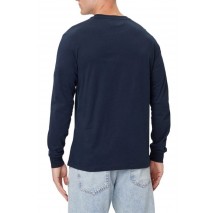 TOMMY JEANS SLIM CHEST LINEAR LS TEE EXT ΜΠΛΟΥΖΑ ΑΝΔΡΙΚΗ DARK NAVY