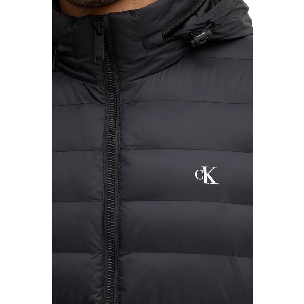 CALVIN KLEIN JEANS LS NYLN MD WT HDD F ΜΠΟΥΦΑΝ ΑΝΔΡΙΚΟ BLACK
