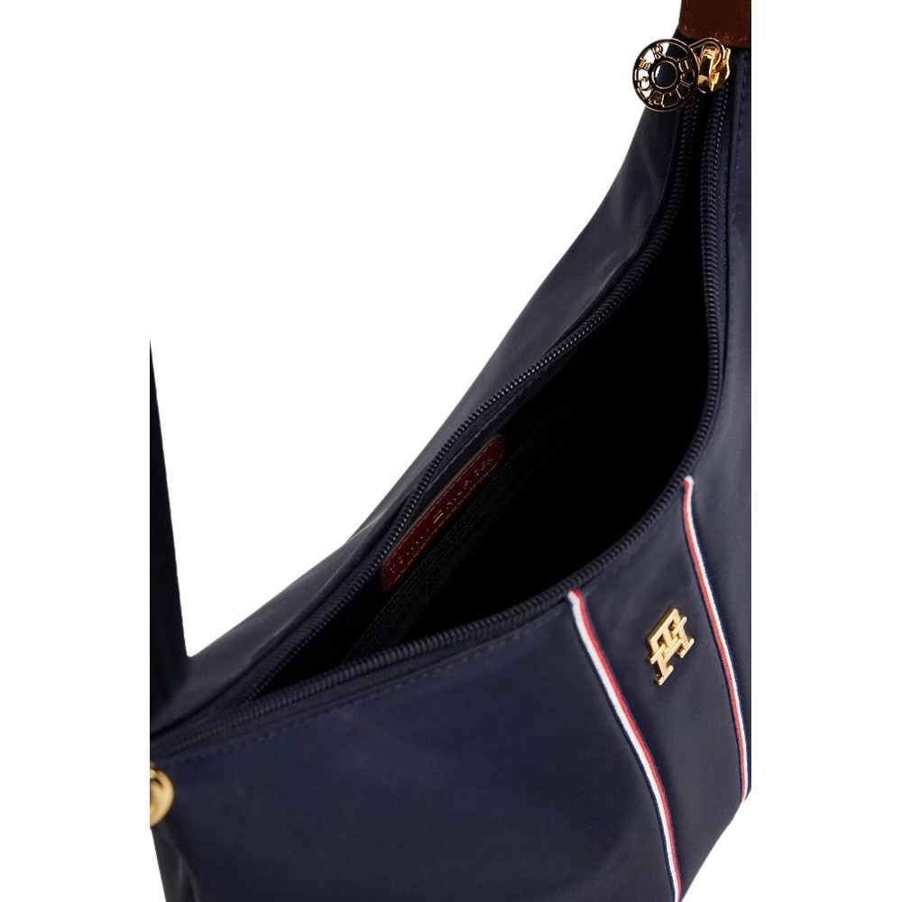 TOMMY HILFIGER POPETTE SHOULDER BAG CORP ΤΣΑΝΤΑ ΓΥΝΑΙΚΕΙΑ NAVY