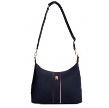 TOMMY HILFIGER POPETTE SHOULDER BAG CORP ΤΣΑΝΤΑ ΓΥΝΑΙΚΕΙΑ NAVY