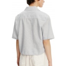 TOMMY JEANS CRP LINEN SS SHIRT ΠΟΥΚΑΜΙΟΣΟ ΓΥΝΑΙΚΕΙΟ BLUE