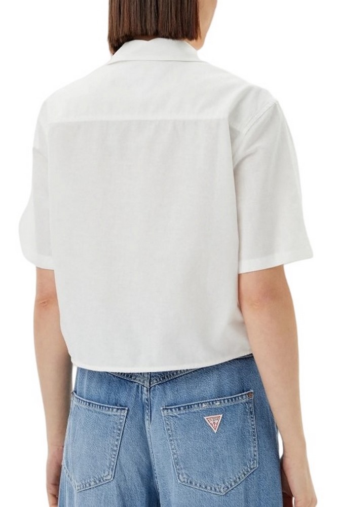 TOMMY JEANS CRP LINEN SS SHIRT ΠΟΥΚΑΜΙΟΣΟ ΓΥΝΑΙΚΕΙΟ OFF WHITE