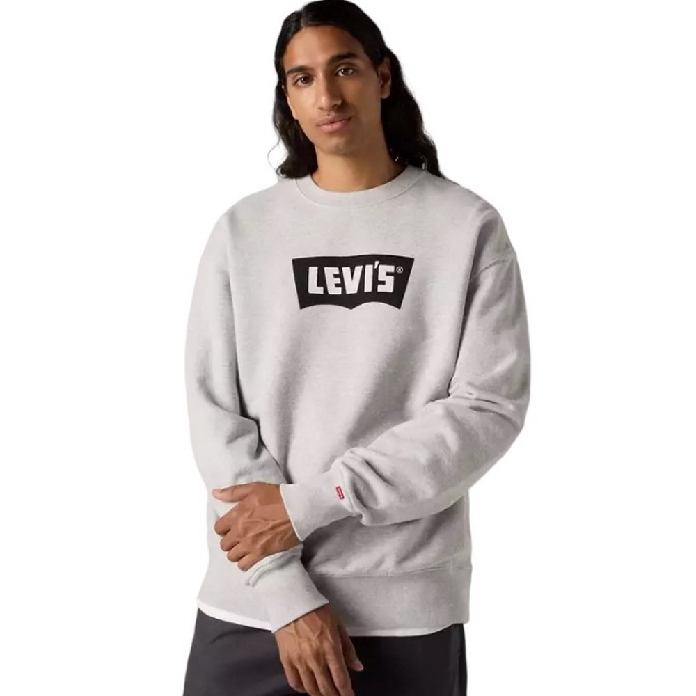 LEVIS® PREMIUM GRAPHIC CREW ΦΟΥΤΕΡ ΜΠΛΟΥΖΑ ΑΝΔΡΙΚΗ GREY