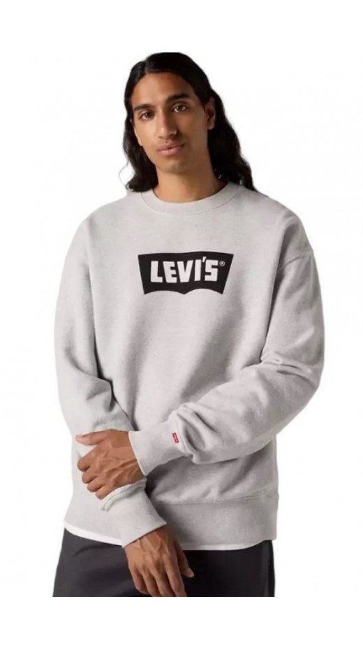 LEVIS® PREMIUM GRAPHIC CREW ΦΟΥΤΕΡ ΜΠΛΟΥΖΑ ΑΝΔΡΙΚΗ GREY