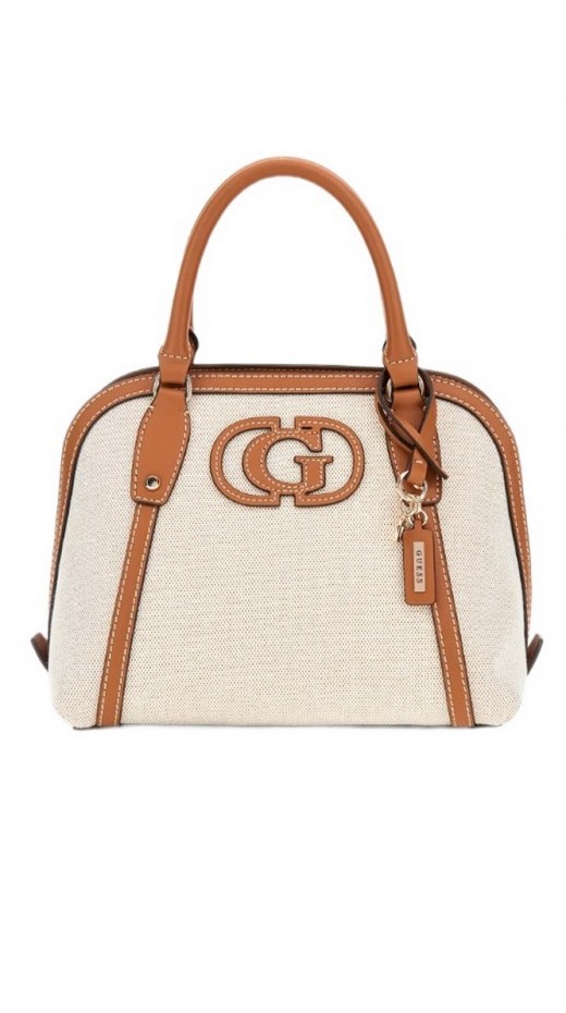 GUESS SEBINA SATCHEL ΤΣΑΝΤΑ ΓΥΝΑΙΚΕΙΑ BROWN